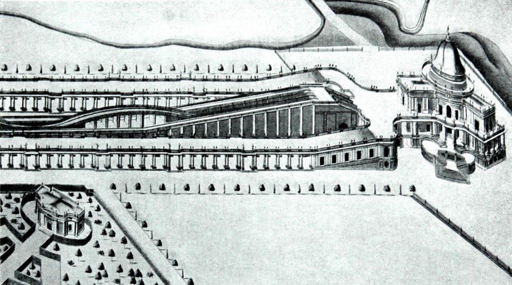 Аксонометрический план Сент-Илера 1775 г.