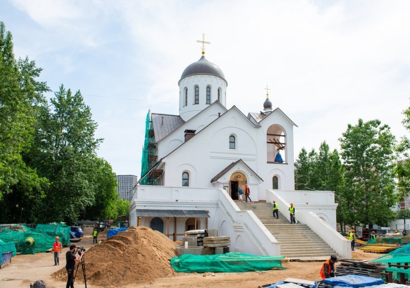 Храм Александра Невского в Мневниках сдадут под ключ в ноябре Храм Александра Невского в Мневниках сдадут под ключ в ноябре