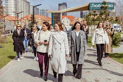 Застройщики посетили краснодарский микрорайон Любимово в рамках урбан-тура