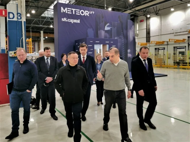 Ирек Файзуллин посетил завод METEOR Lift в Петербурге