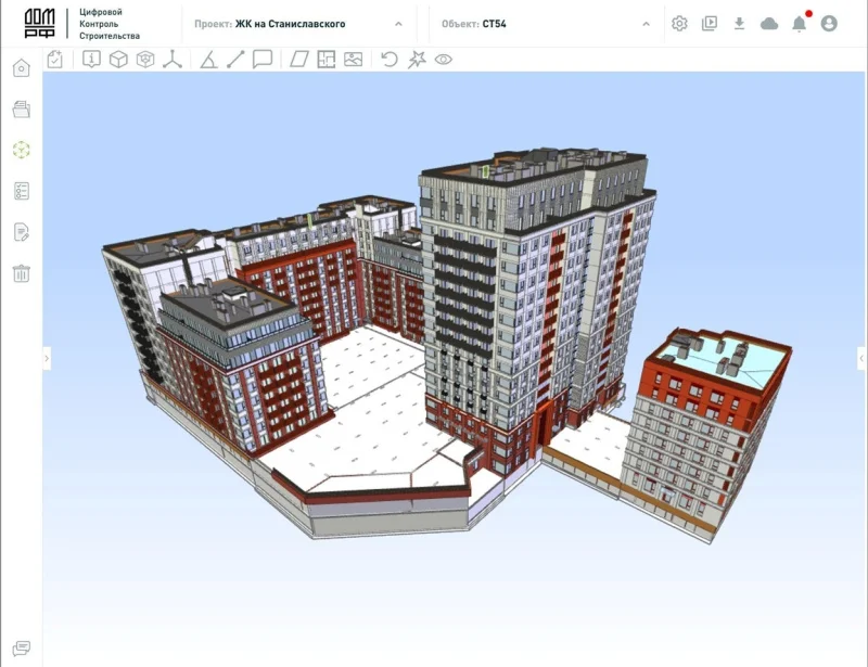Residential complex built in Russia using domestic software