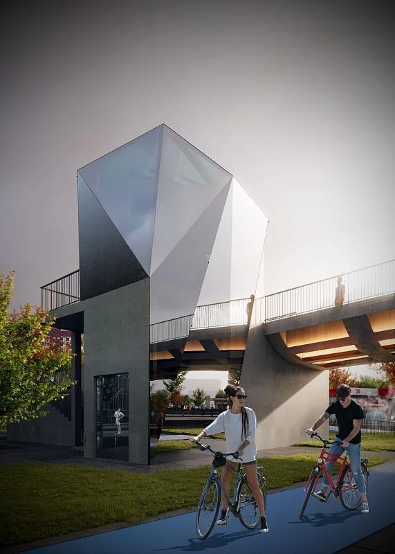 В центре Москвы появится вело-пешеходный мост с амфитеатром