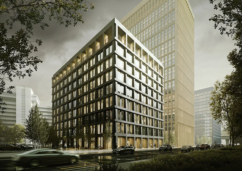 Прогулка в офисном парке