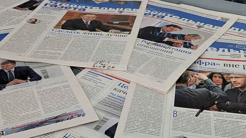 Ирек Файзуллин постели редакцию «Строительной газеты»