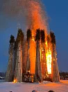 Лес, сердце и пламя: в Никола-Ленивце сожгли «главную Масленицу страны»