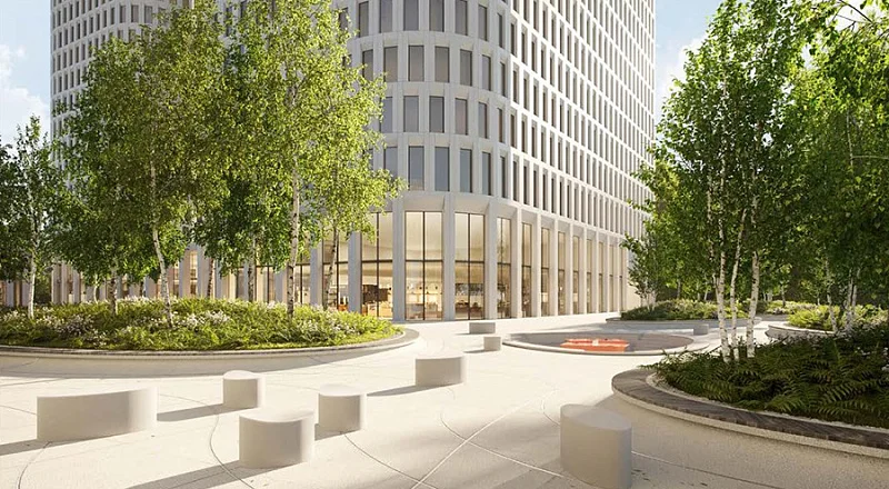 Прогулка в офисном парке