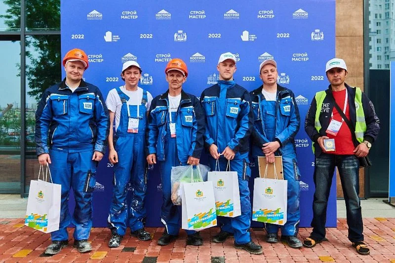 Строители компании «Атомстройкомплекс» взяли золото и серебро на конкурсе мастерства