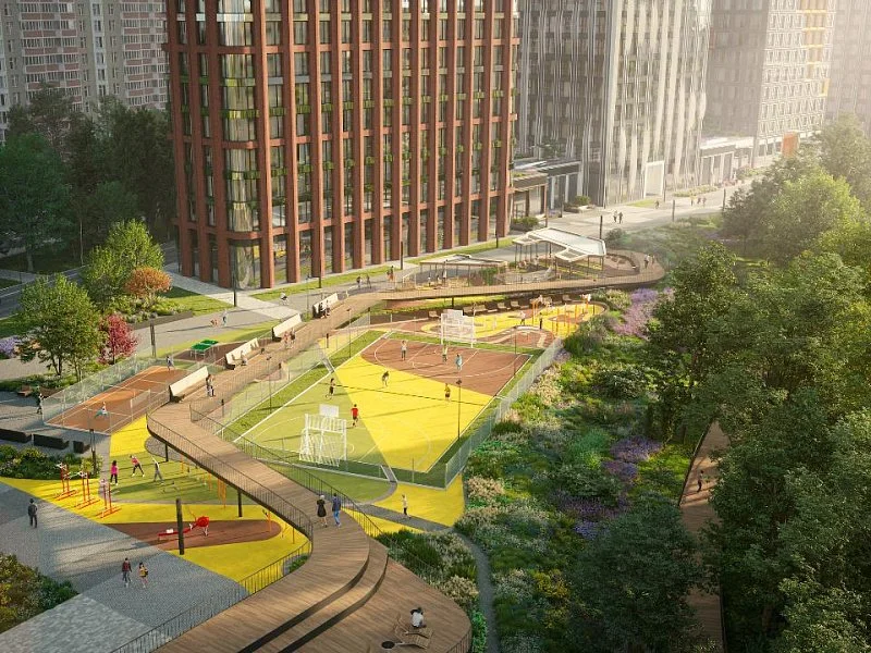 На западе Москвы обустроят вертикальную досуговую площадку с балконами