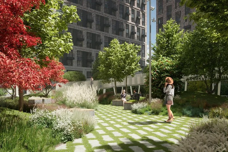 На западе Москвы появится уличный коворкинг с мини-садом