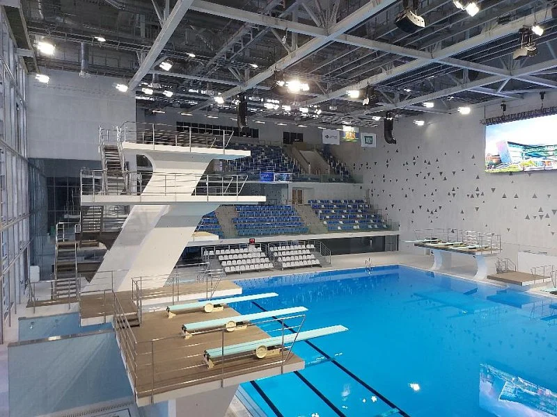 В России открылся самый масштабный Дворец водных видов спорта 