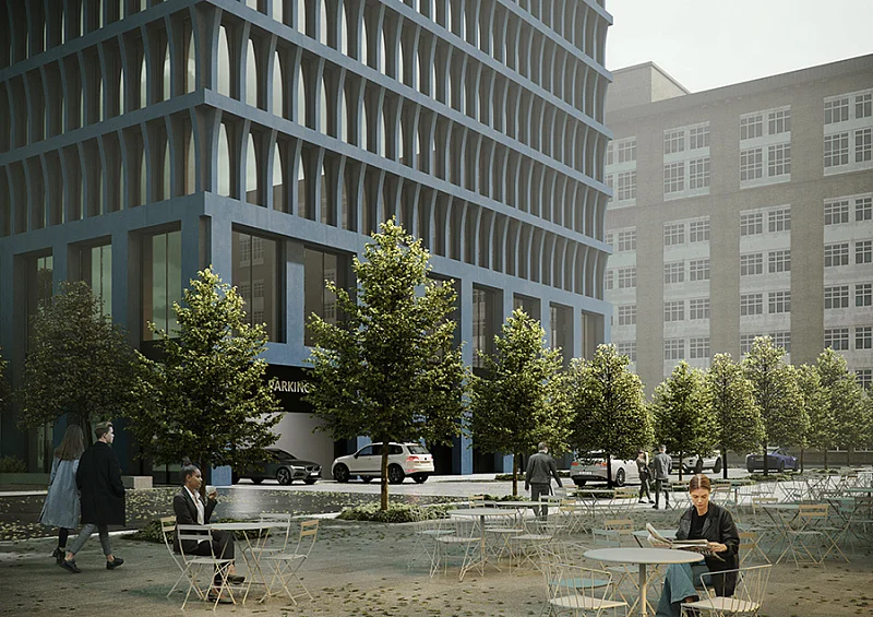 Прогулка в офисном парке