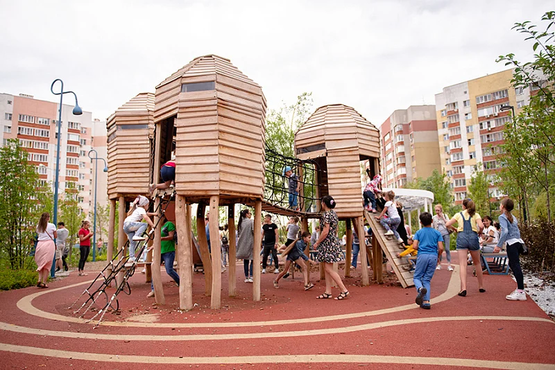 На месте парковки