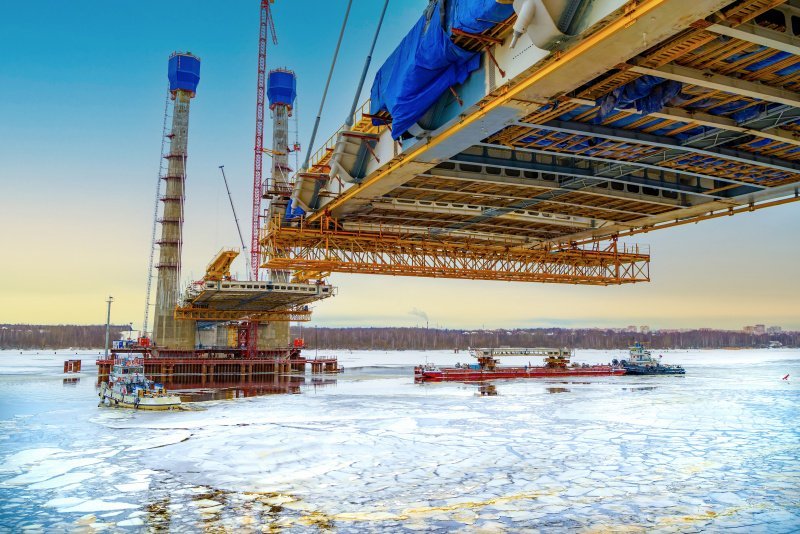 Ювелирная работа: строящийся в Череповце Архангельский мост соединил два берега Шексны