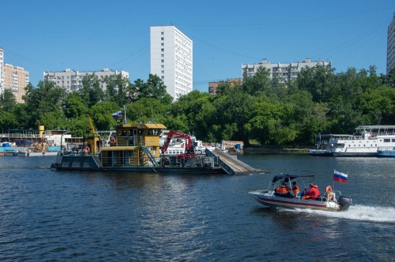 На Москве-реке начались работы по очистке и углублению дна 