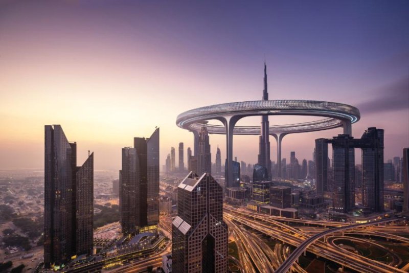 Висячие сады: в Дубае предлагают построить заоблачное «зеленое» кольцо
