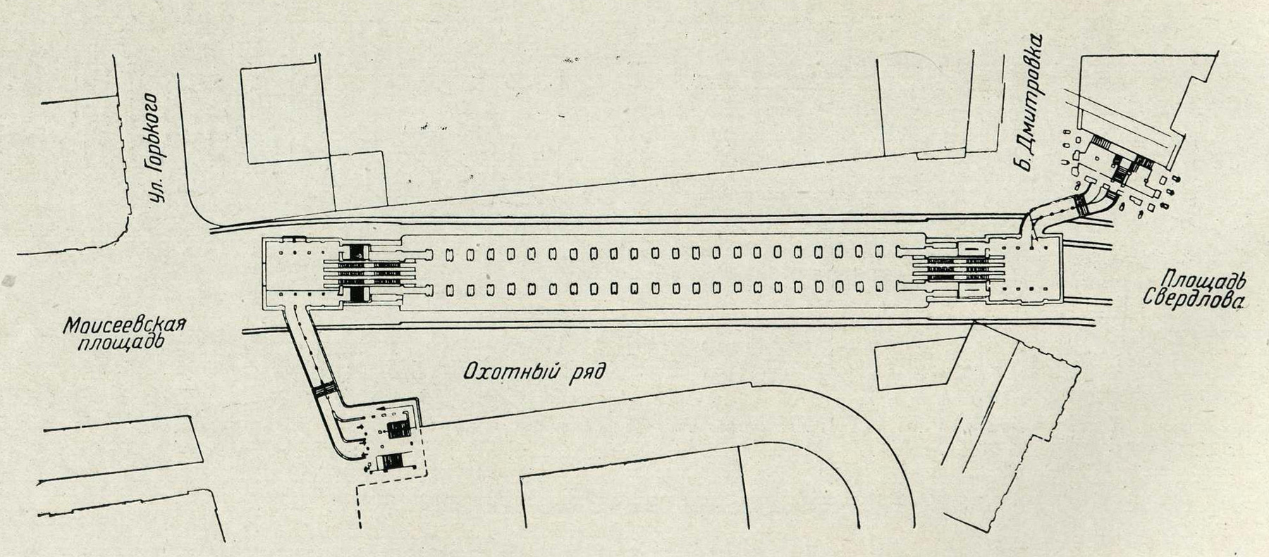 Переход с охотного ряда на театральную. Охотный ряд станция метро схема. Схема станции метро Театральная. Схема станции метро площадь революции. Станция метро Арбатская чертеж\.