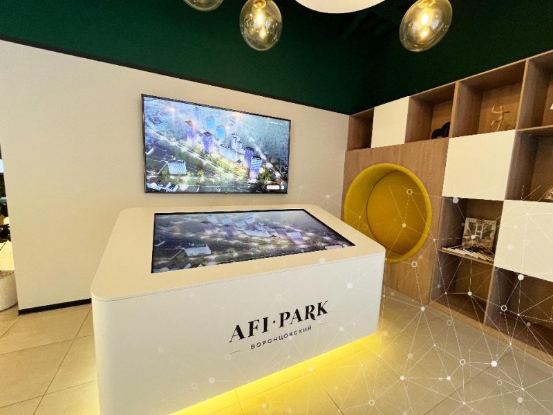 AFI Development внедрила в офисах продаж интерактивные цифровые панели