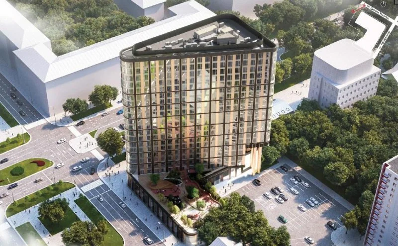 На юго-западе Москвы построят треугольный дом - Строительная газета