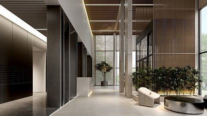 В жилом комплексе «Аквилон BESIDE 2.0» появится гранд-лобби с живым озеленением